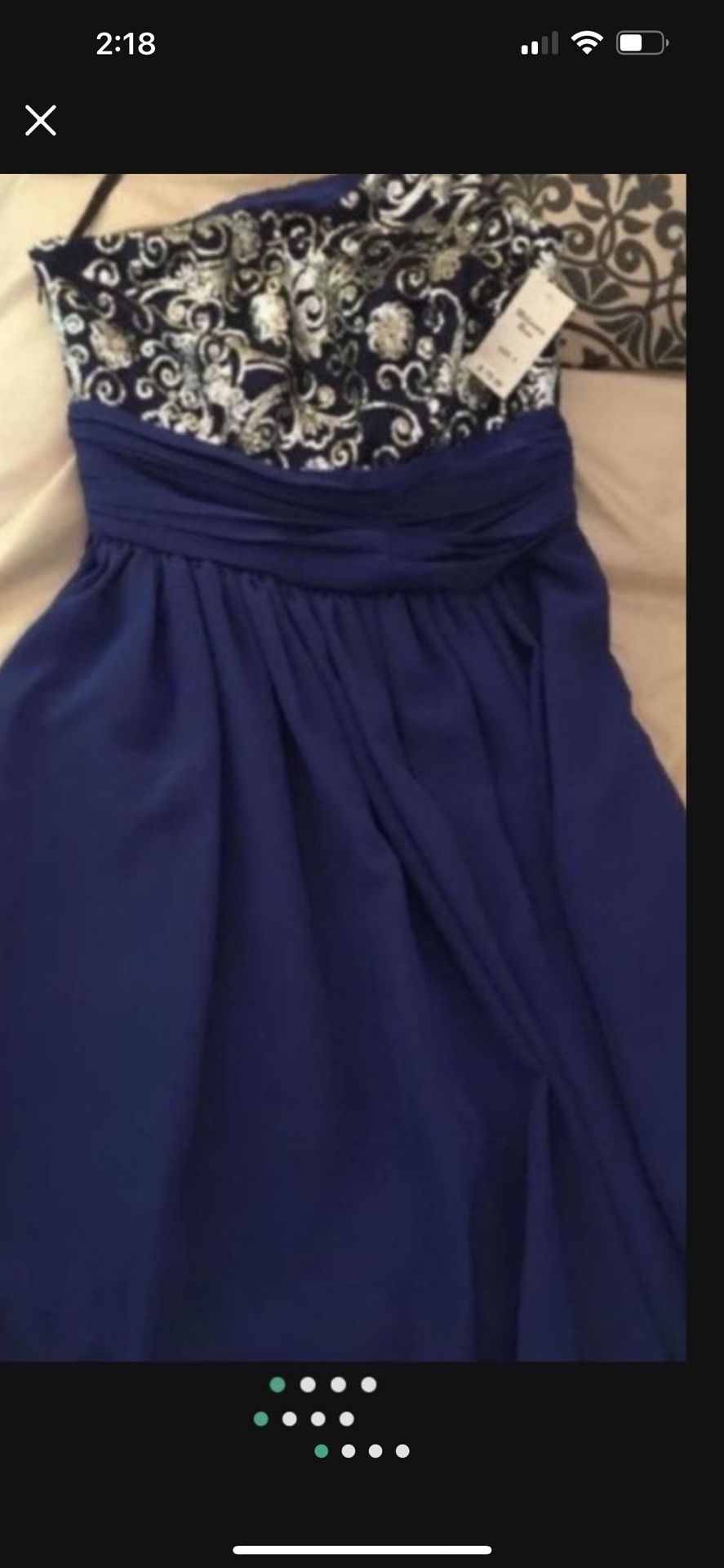 GORGEOUS  BLUE SPARKLY  DRESS SIZE SMALL  NEW WITH TAGS  PERFECT FOR ANY OCCASION 