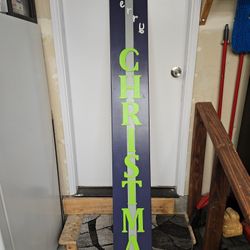 Seahawks Christmas Sign