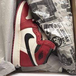 Jordan 1 lost and found Size 6