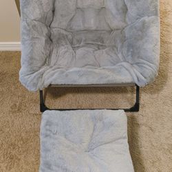 Chair with Ottoman, Lounge Lazy Chair, Chair for Bedroom, Living Room, Dorm