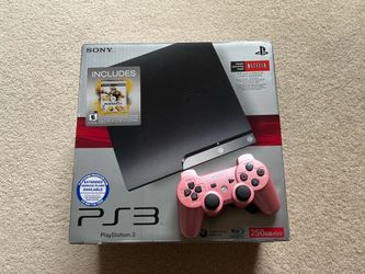 Sony PS3 250gb with pink controller