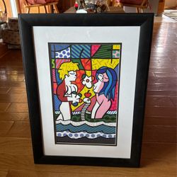 Britto Framed Lithograph