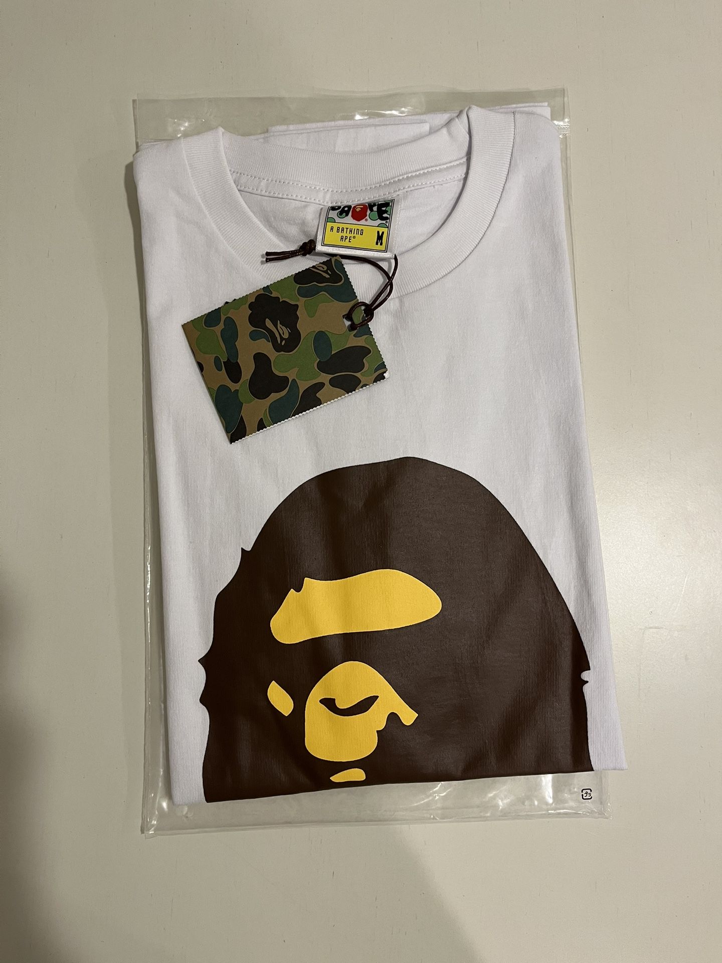 White/Brown Bape Tee