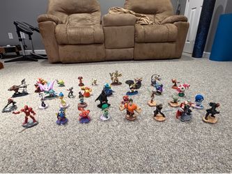 Infinity and Skylanders figures