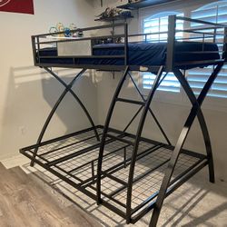 Bunk Bed , Mattress And Desk 