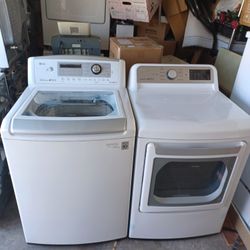 Lg Top Load Washer And Gas Dryer 