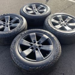 Factory 20” Ford f150 6 lug rims & AT tires good tread