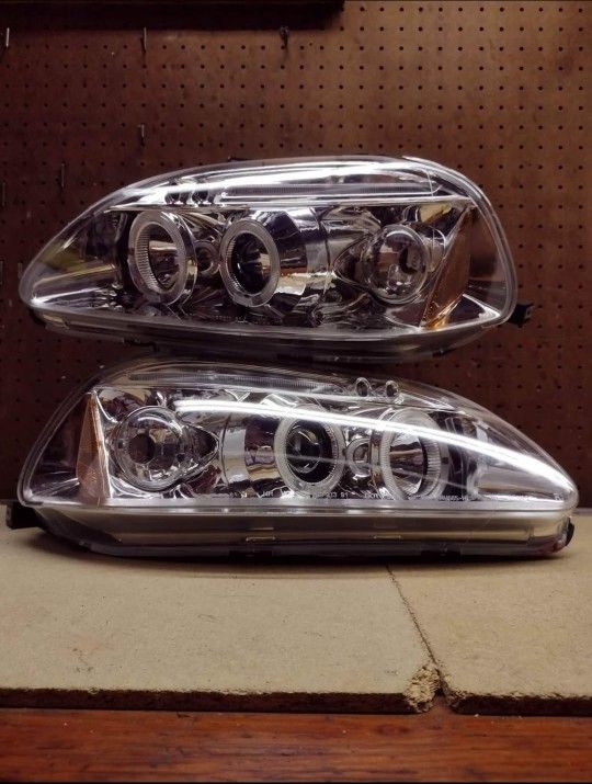 96-98 Honda Civic LED Headlights faros calaveras micas luces