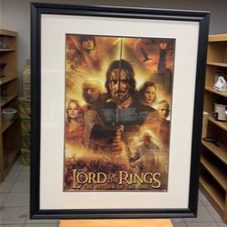 LOTR The Return of The King Wood Framed Movie Poster