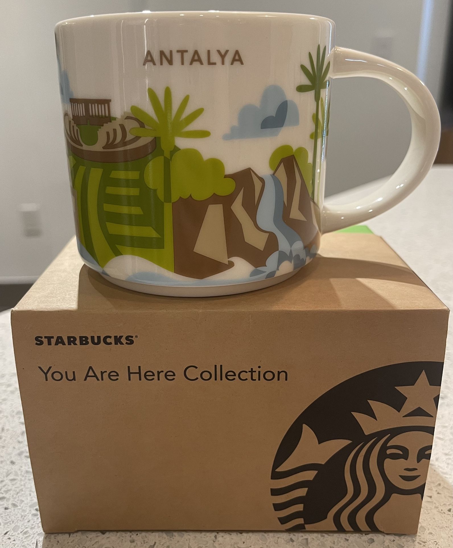 Starbucks You Are Here Mug Antalya 14oz NIB