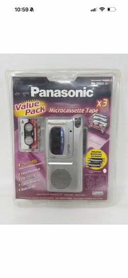BRAND NEW Panasonic RN-305 Microcassette Recorder VTG Sealed RN-3053 Value Pack
