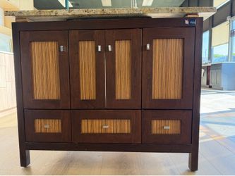 42” Strasser custom vanity cabinet