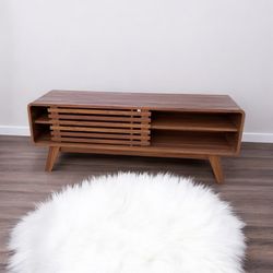 Mid-Century Modern Low Profile Media Console 