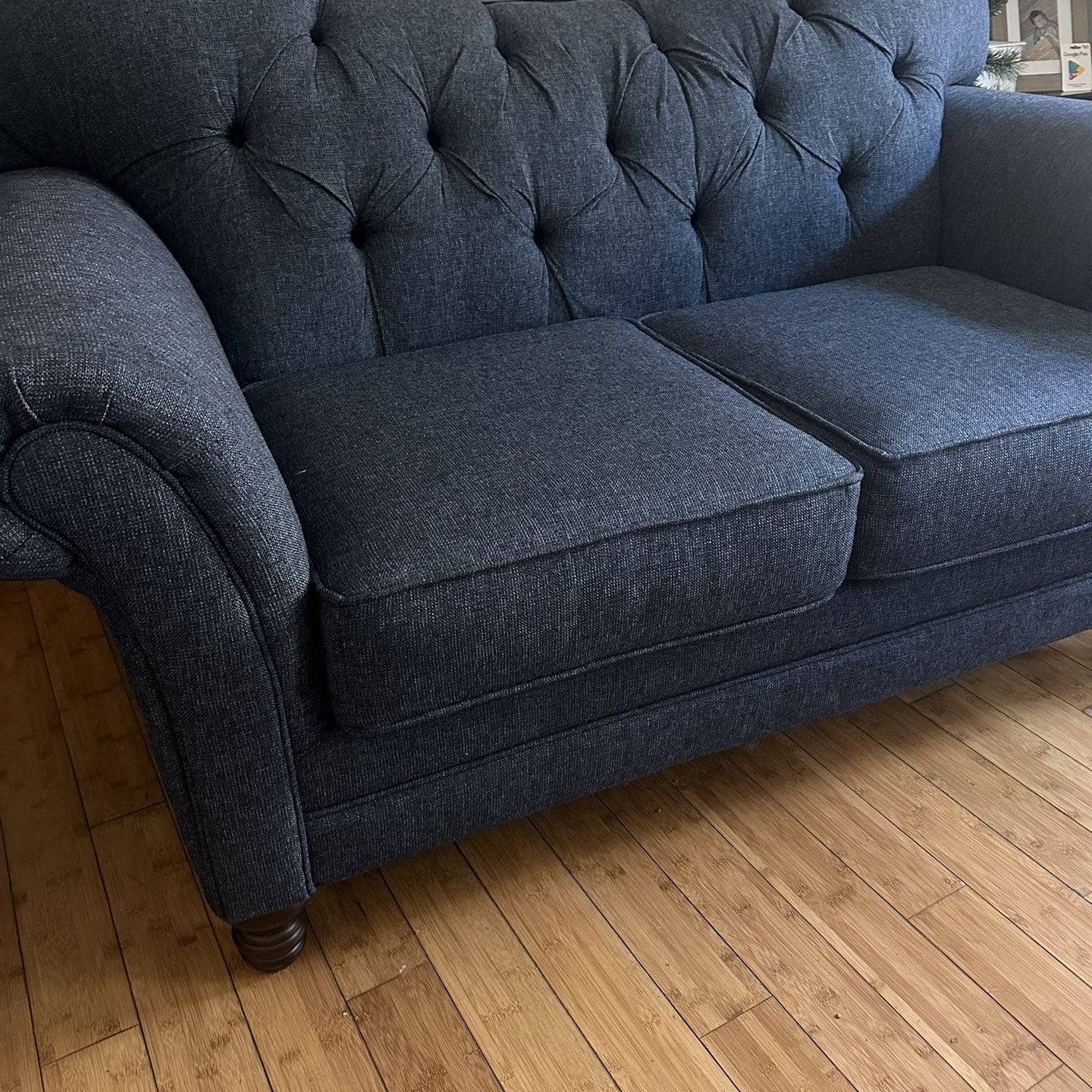 Blue Love Seat