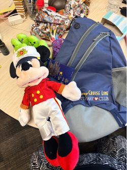 Mickey Mouse plush and bag