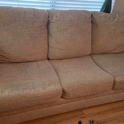 Gray couch and love seat set