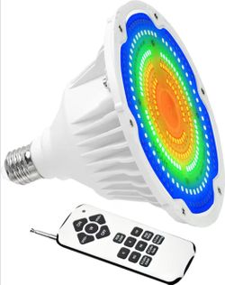 LED Pool Light Bulb with Remote for Inground Swimming Pool