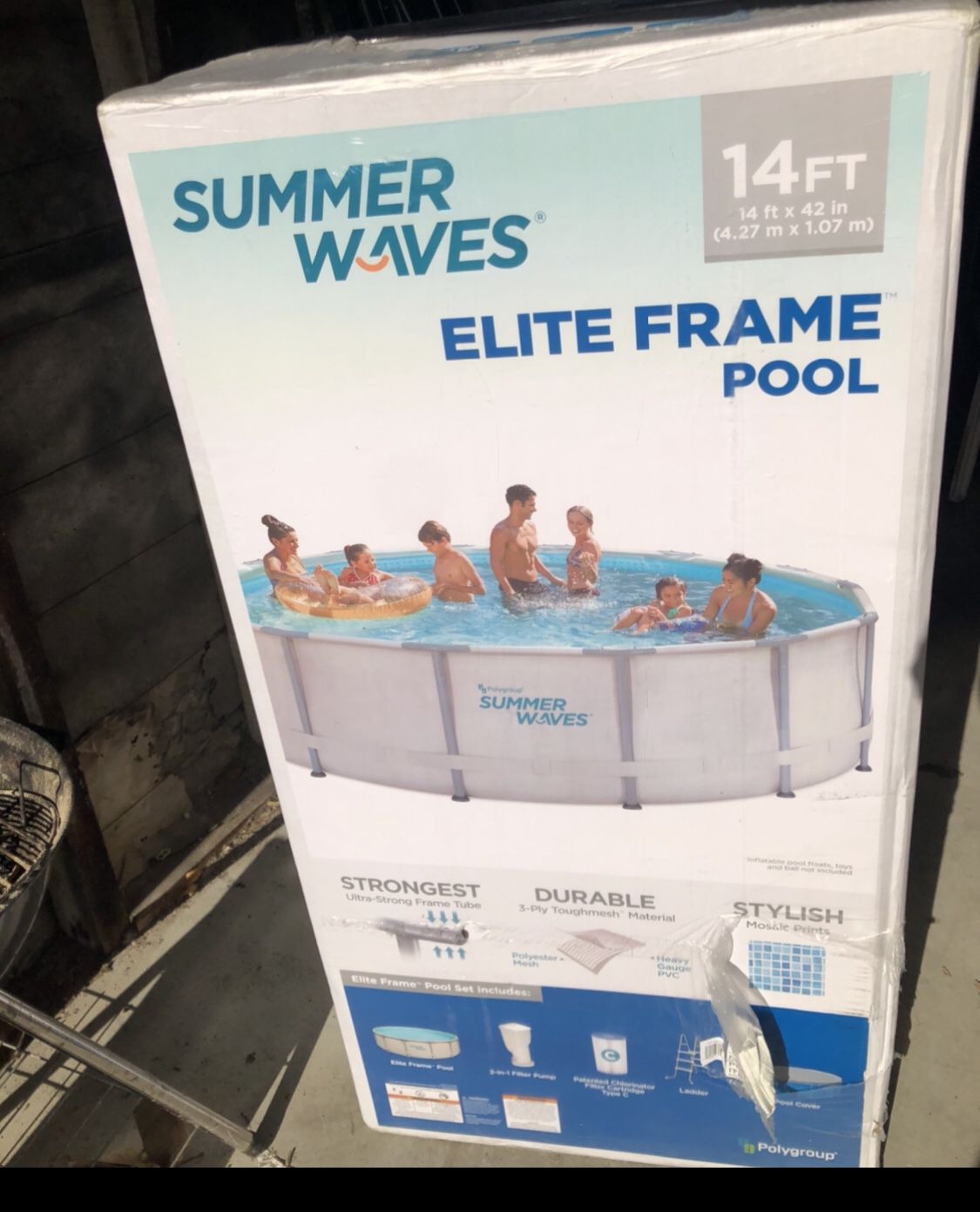 Summer waves 14ft elite frame pool