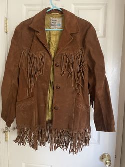 Vintage 1970s Western Fringe Suede Jacket Women's PIONEER WEAR