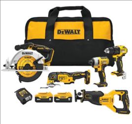 DEWALT 20V MAX 5-Tool Power Tool Combo Kit (2-Batteries and Charger Included)