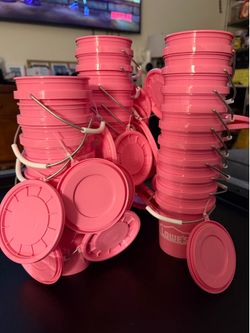 Lowe’s pink mini buckets