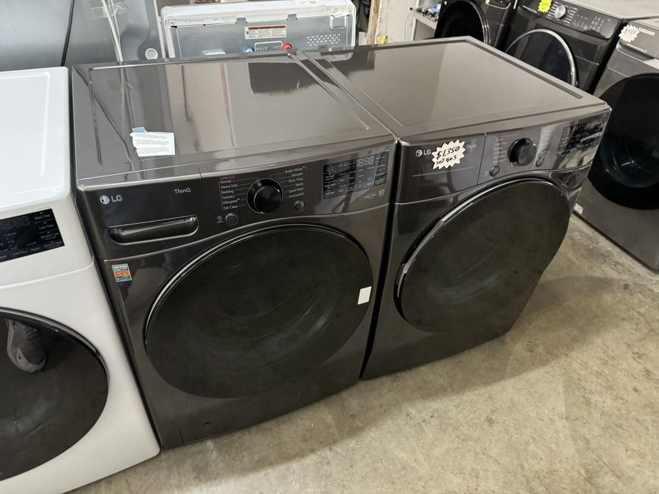 Black Stainless Lg Washer And Gas Dryer