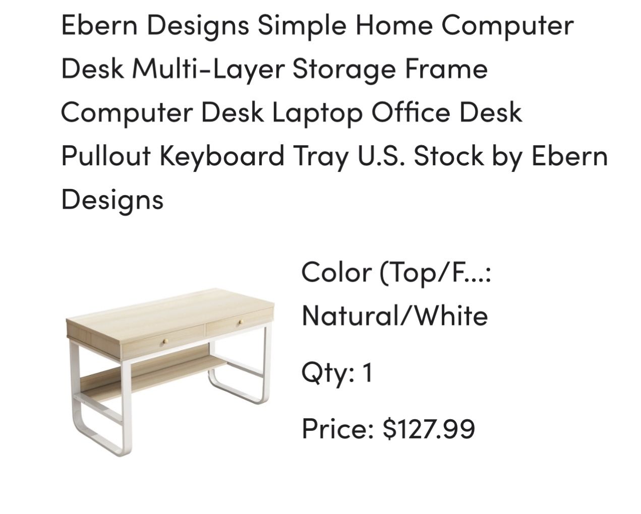 Computer Desk New In Box