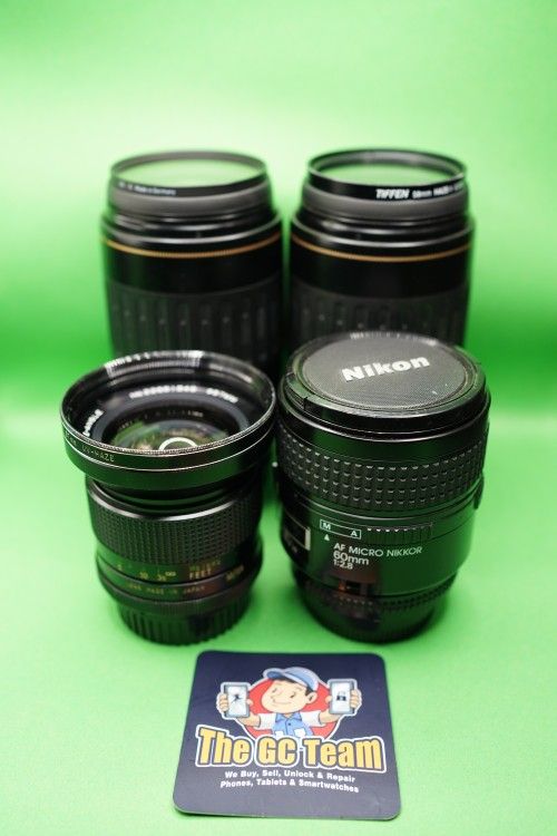 Camera Lenses (Nikon, Canon, Vivitar)