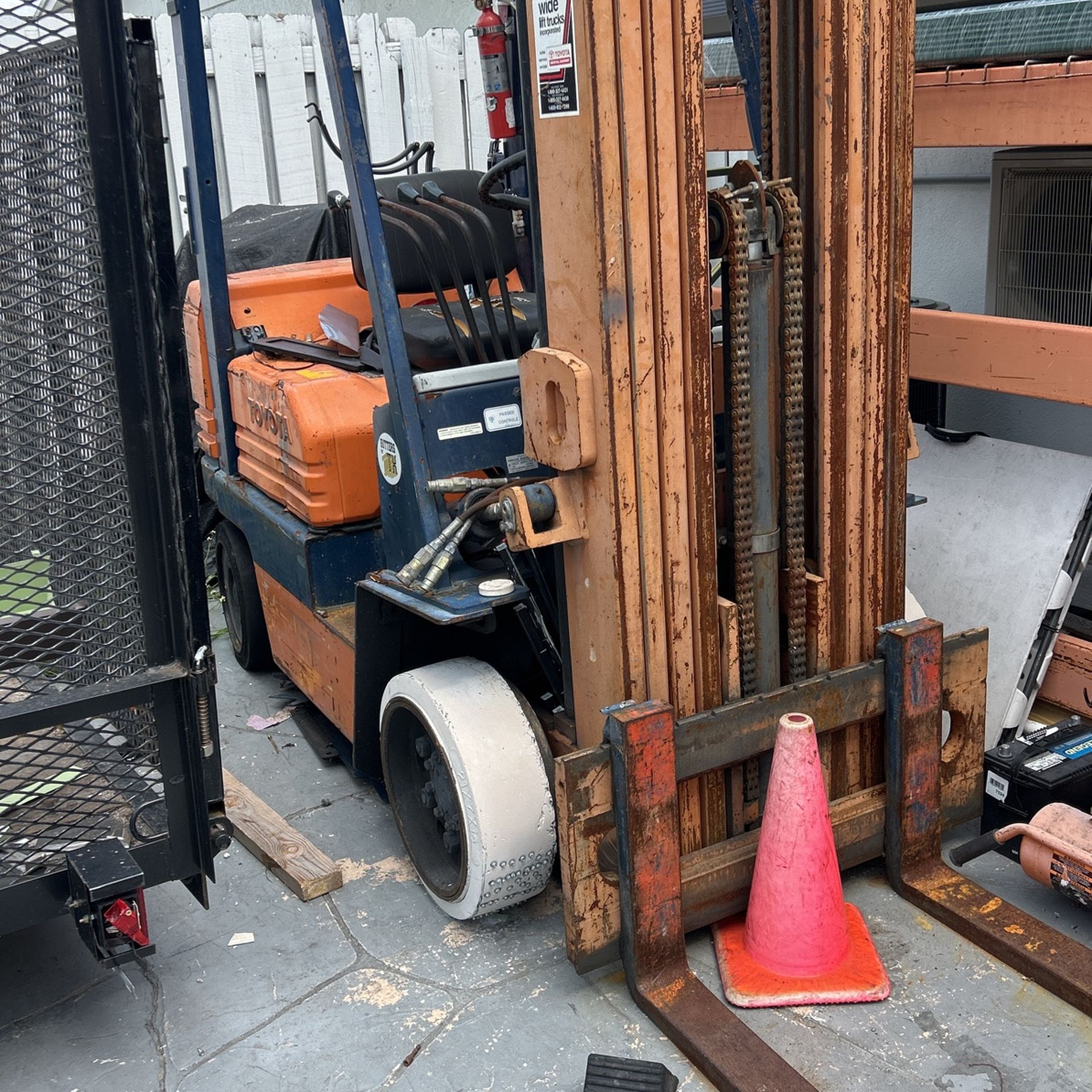 Old Toyota Forklift