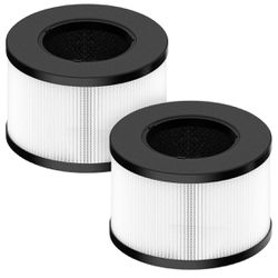 Brand New BS-03 True HEPA Replacement Filter for PARTU and Slevoo BS-03 HEPA Air Purifier Part U & Part X, 3-in-1 Filtration System, 3 Pack