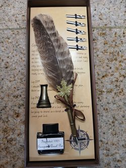 Calligraphy Quill Pen Feather Pen and Ink Set