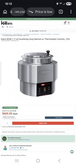Commercial Hatco Soup Warmer