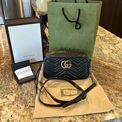 AUTHENTIC GUCCI BAG - GG MARMONT SMALL SHOULDER BAG