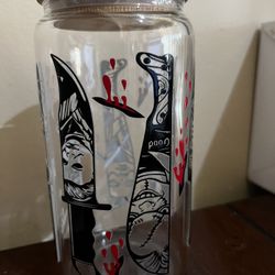 Halloween Glass Cup