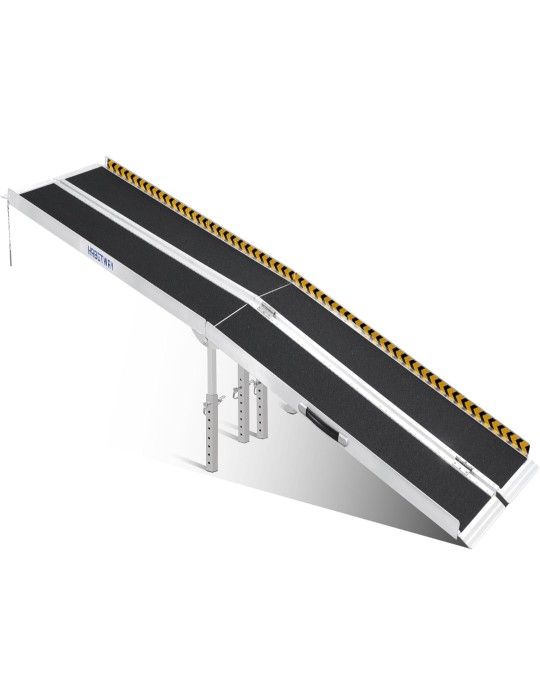 9ft Ramp Wheelchair Ramp, Portable  Ramp with Support Legs