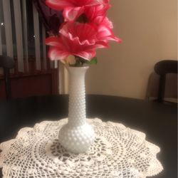 Vase With Fake flower Good condition like new