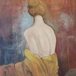 Original Painting - Woman 👩 Sitting  24"x36"