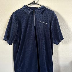 Supreme Croc Print Polo Zip Tee Great Condition Size M
