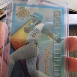 Gary Sheffield 1995 Topps Stadium Club Members Only Clearcut Insert Baseball Card 