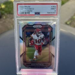 2022 Isiah Pacheco Rookie Silver Prizm Psa9🔥