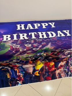 🎮 Fortnite Happy Birthday Banner