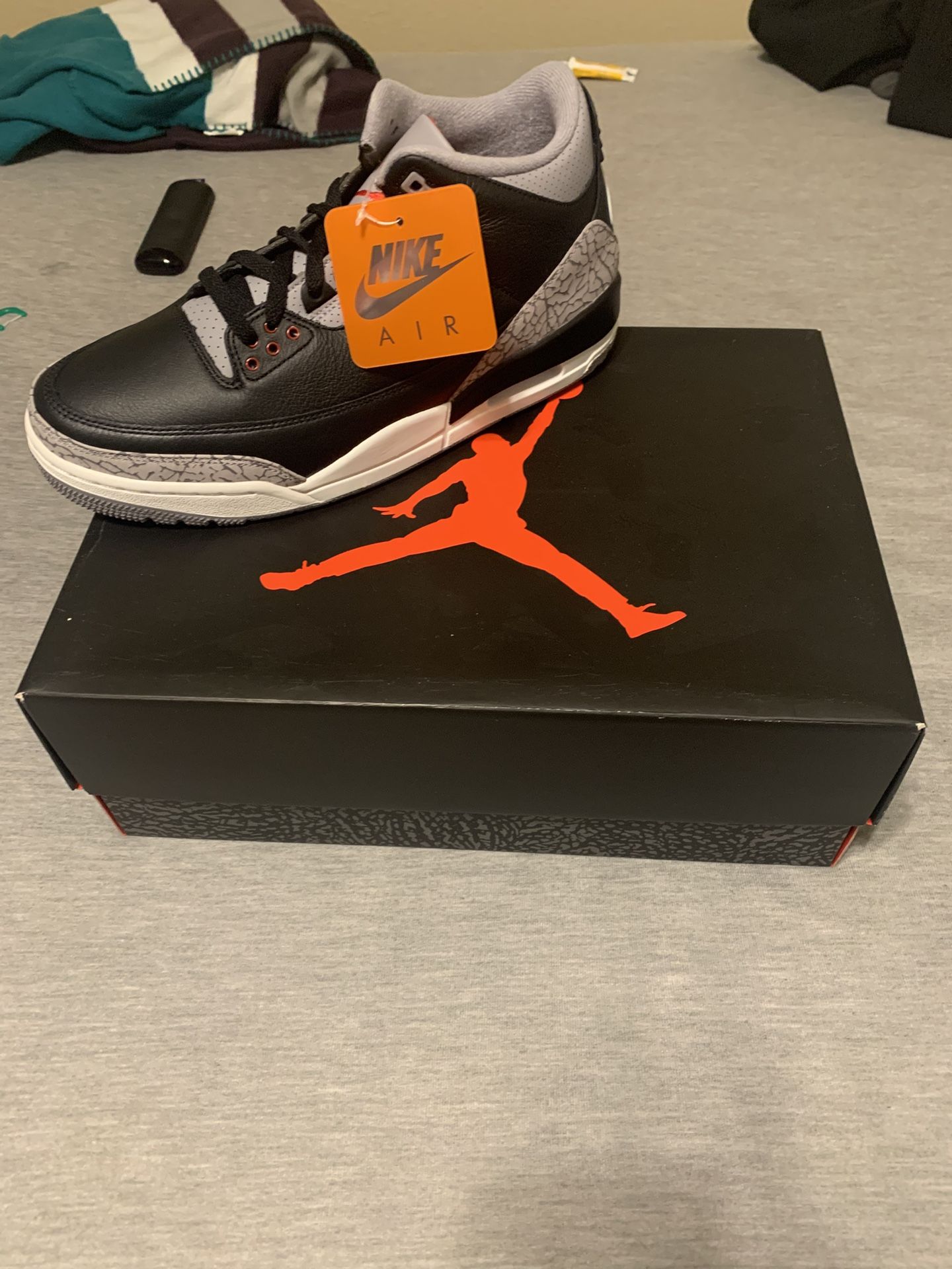 Air Jordan 3 Black Cement Size 11 Brand New In Box