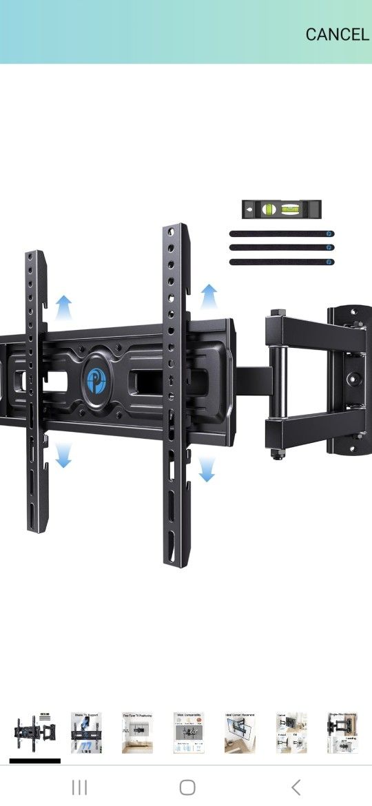 Full Motion TV Wall Mount (Swivel)