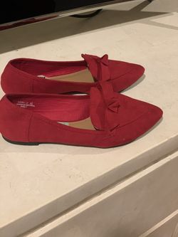 Red flats for women