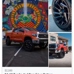 24x12 Fuel Wheels For Tundra RAM And Jeep 5 Lug