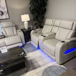 Reclining Sectional Sofa Loveseat 