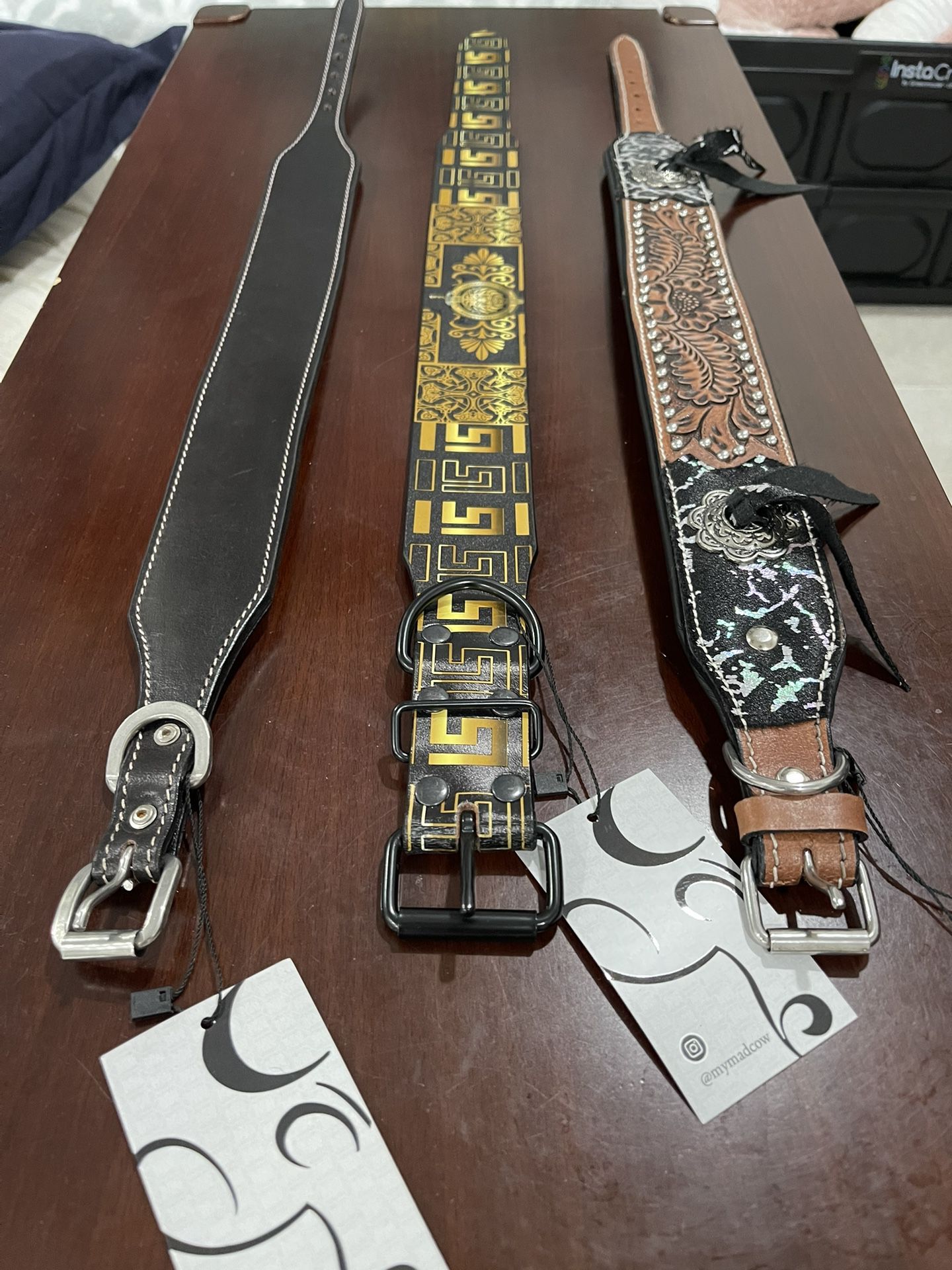 Mad Cow Leather Dog Collars