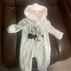  Minnie Mouse Cozy Hooded Bodysuit