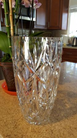 crystal vase