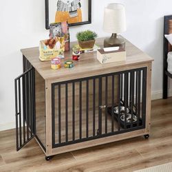 Dog Crate Furniture, Dog house indoor, 43"W x 30"D x 33.7"H